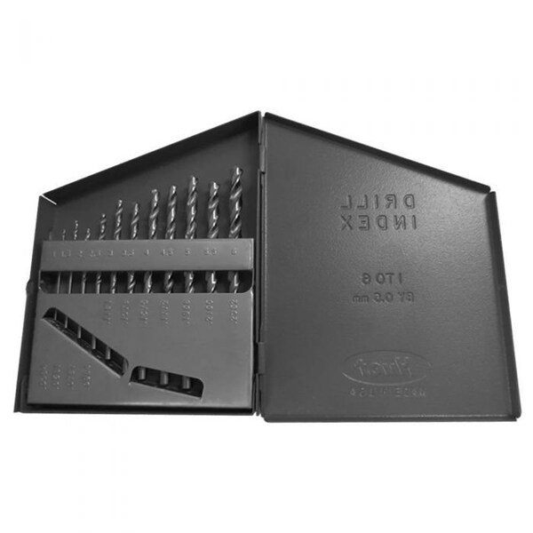 Premium Industrial Grade HSS Black Oxide Metric drill bit set, 11 Pieces